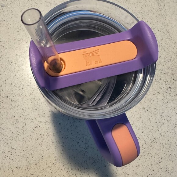 💜🧡 Periwinkle Shimmer Stanley 20 oz. Quencher Tumbler 💜🧡 - Picture 3 of 3